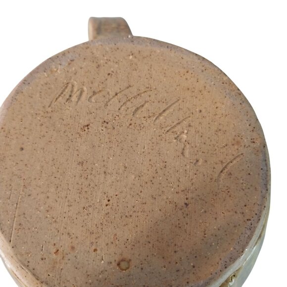 Signed McClellan Art Pottery Vase With Raised Grapes Large - Picture 6 of 8